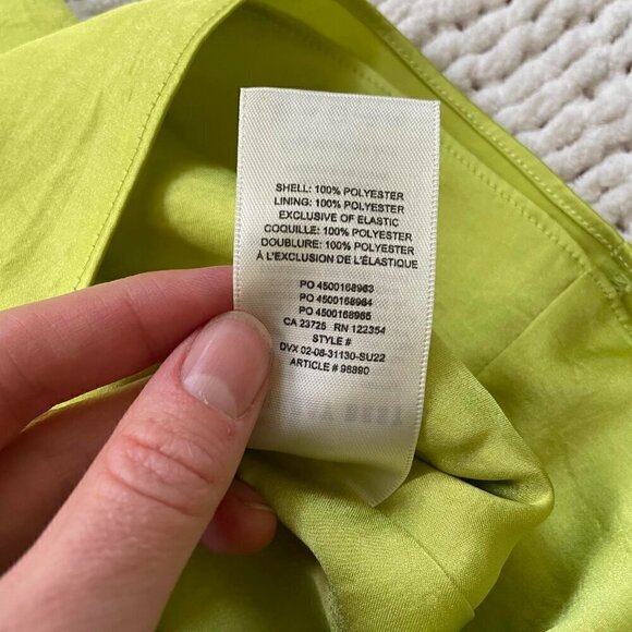 Aritzia Sunday Best Green Shimmer Dress - Size 2XS - Picture 4 of 4